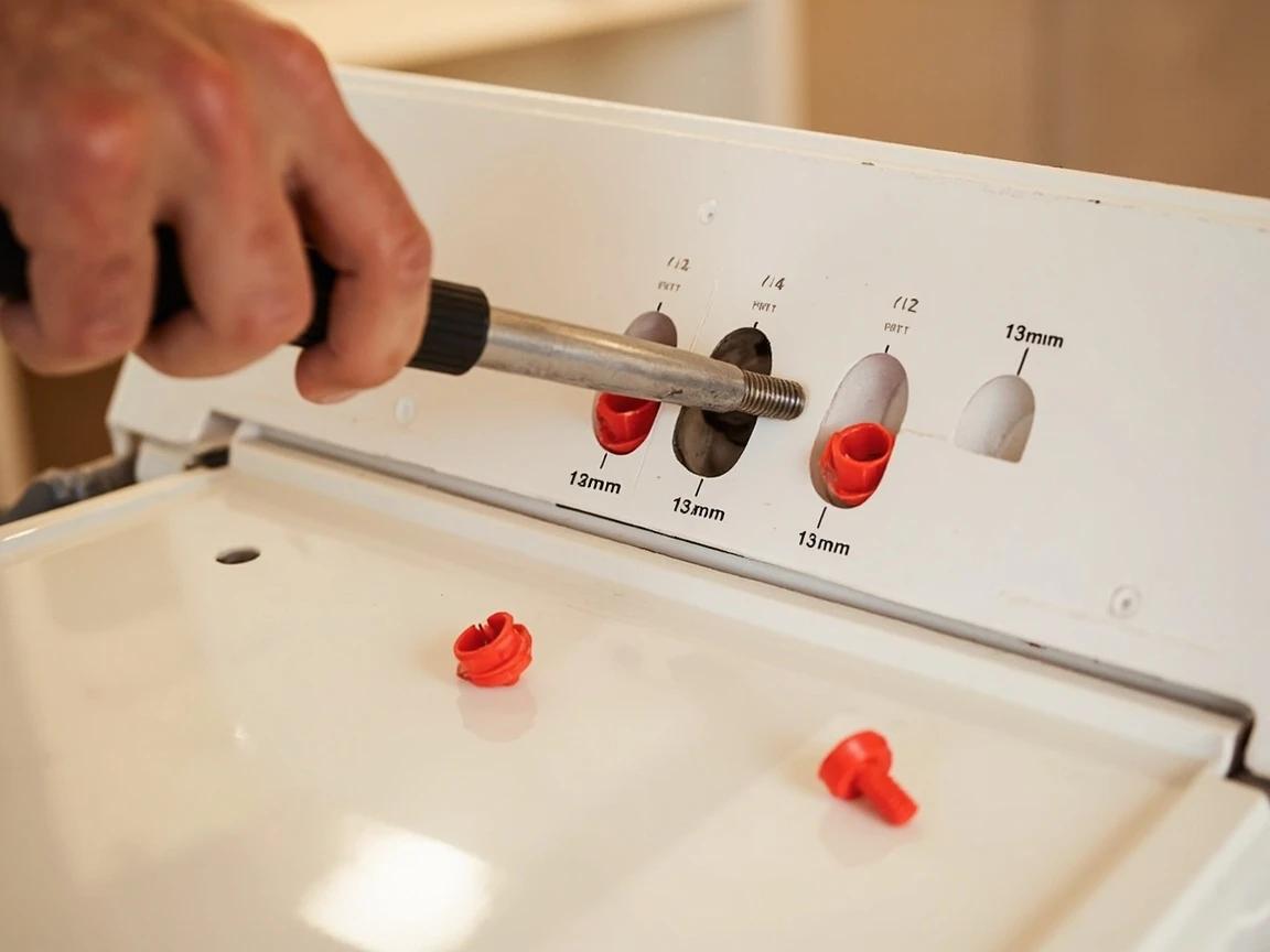 Step 2 of How to Level a Washing Machine to Stop Shaking: Check for Shipping Bolts (Front-Loaders Only)