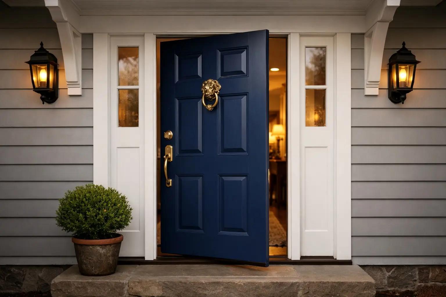 How to Paint a Front Door — finished result