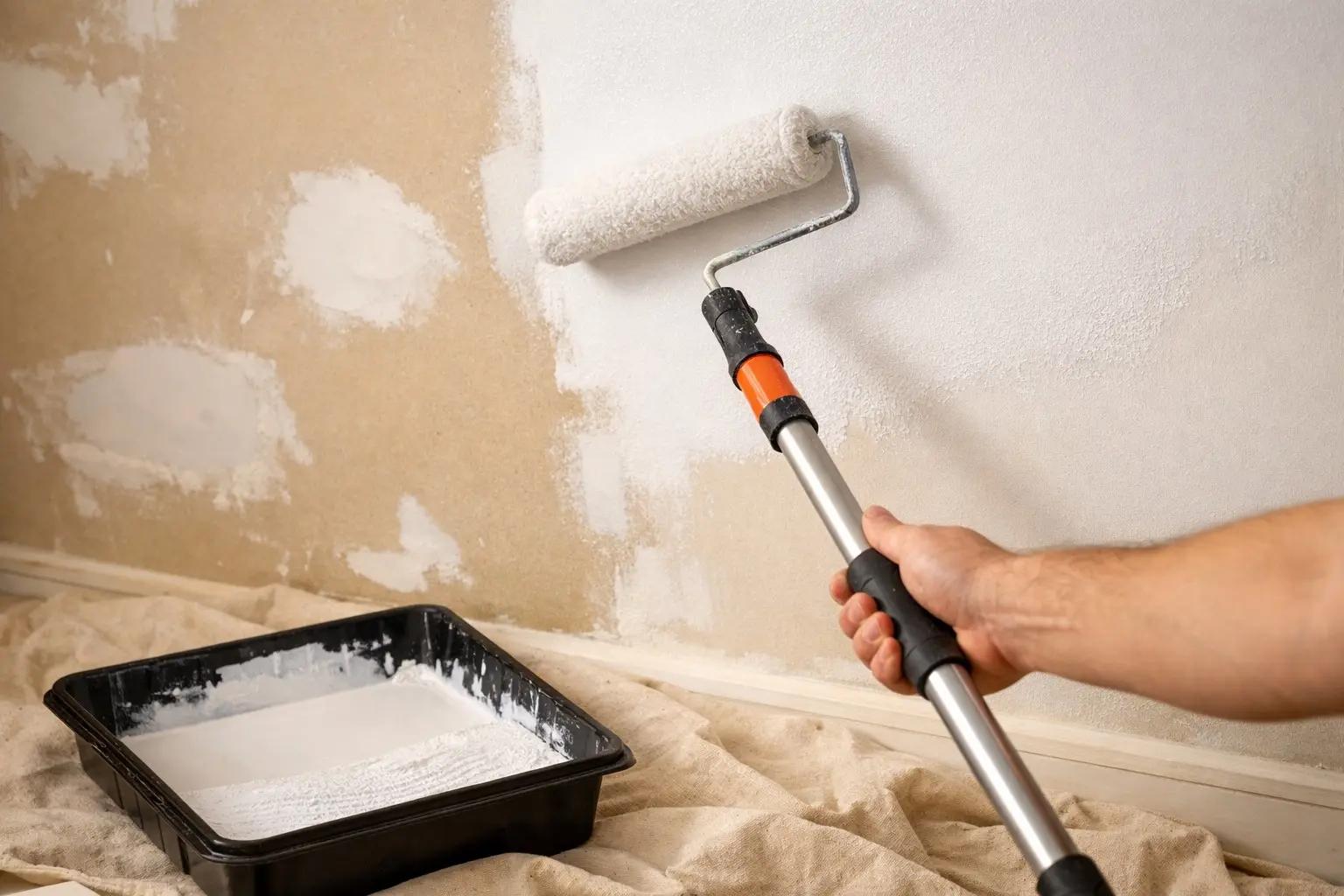 Step 4 of How to Paint a Room: Prime the Walls (If Needed)