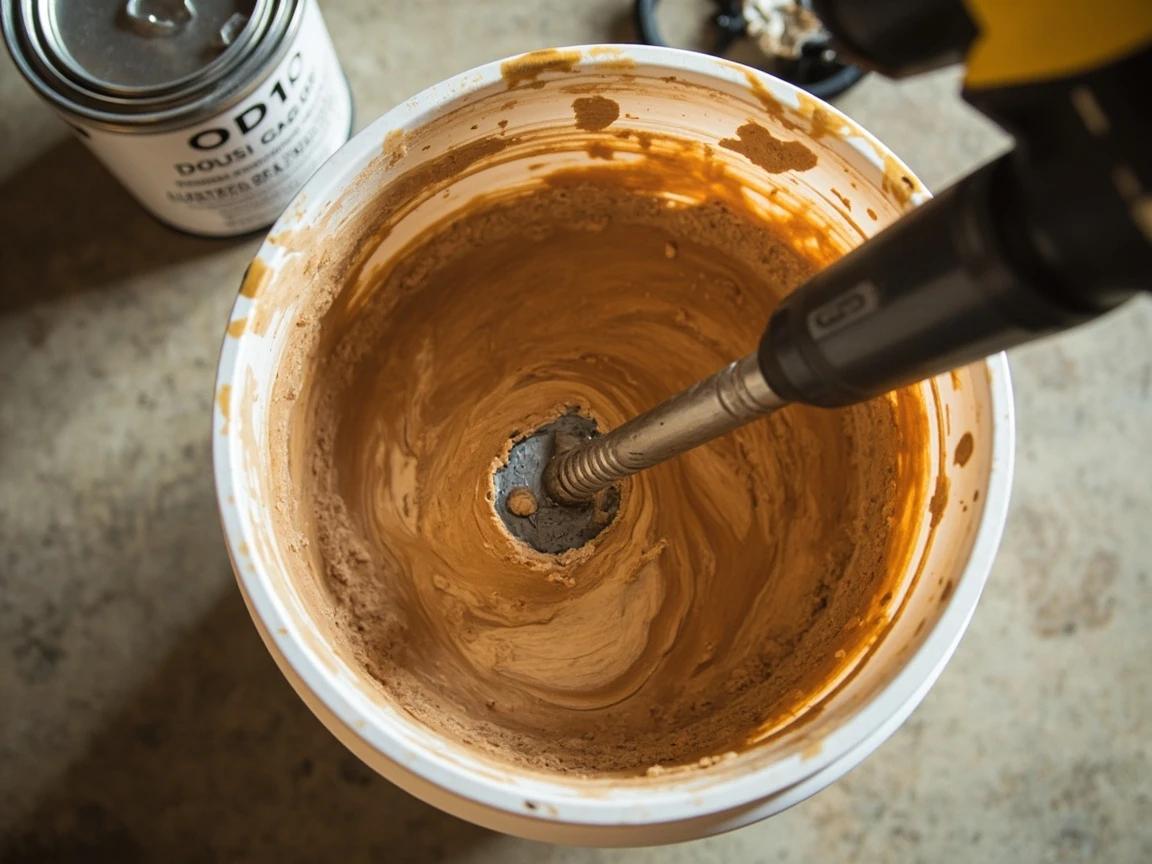 Step 6 of How to Paint a Concrete Garage Floor: Mix the Two-Part Epoxy