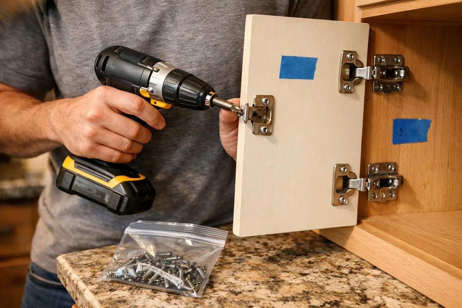 Step 1 of How to Paint Kitchen Cabinets: Remove Doors, Drawers, and All Hardware