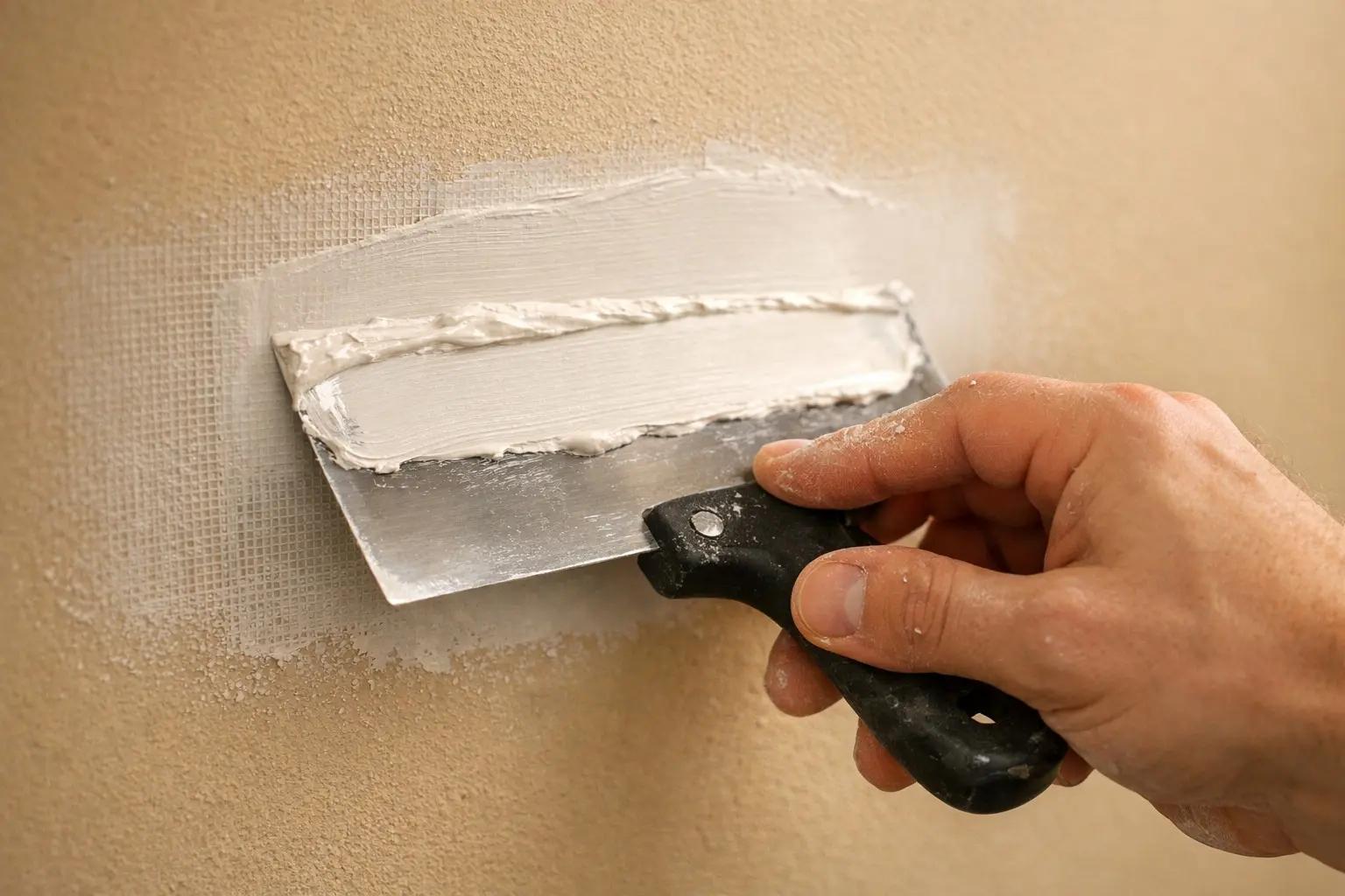 Step 4 of How to Patch Drywall Holes: Apply the First Coat of Compound