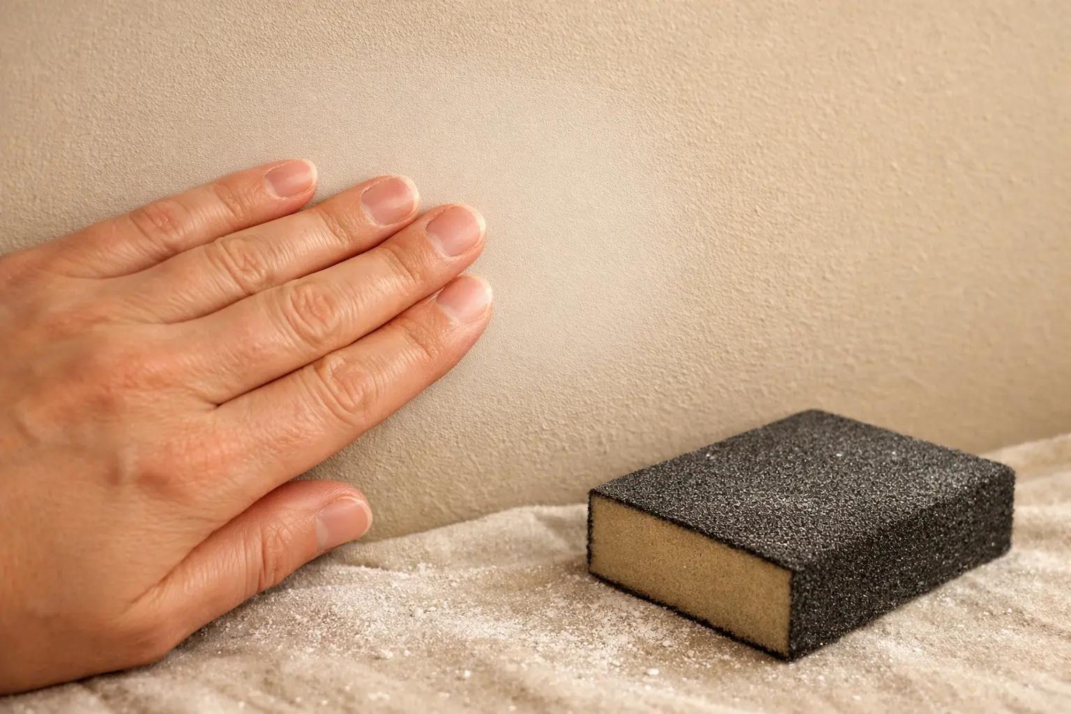 Step 7 of How to Patch Drywall Holes: Final Sand for a Smooth Finish