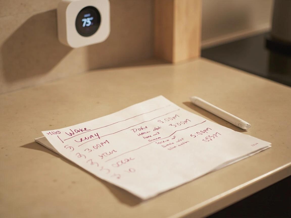 Step 4 of How to Program a Smart Thermostat: Map Out Your Household Schedule