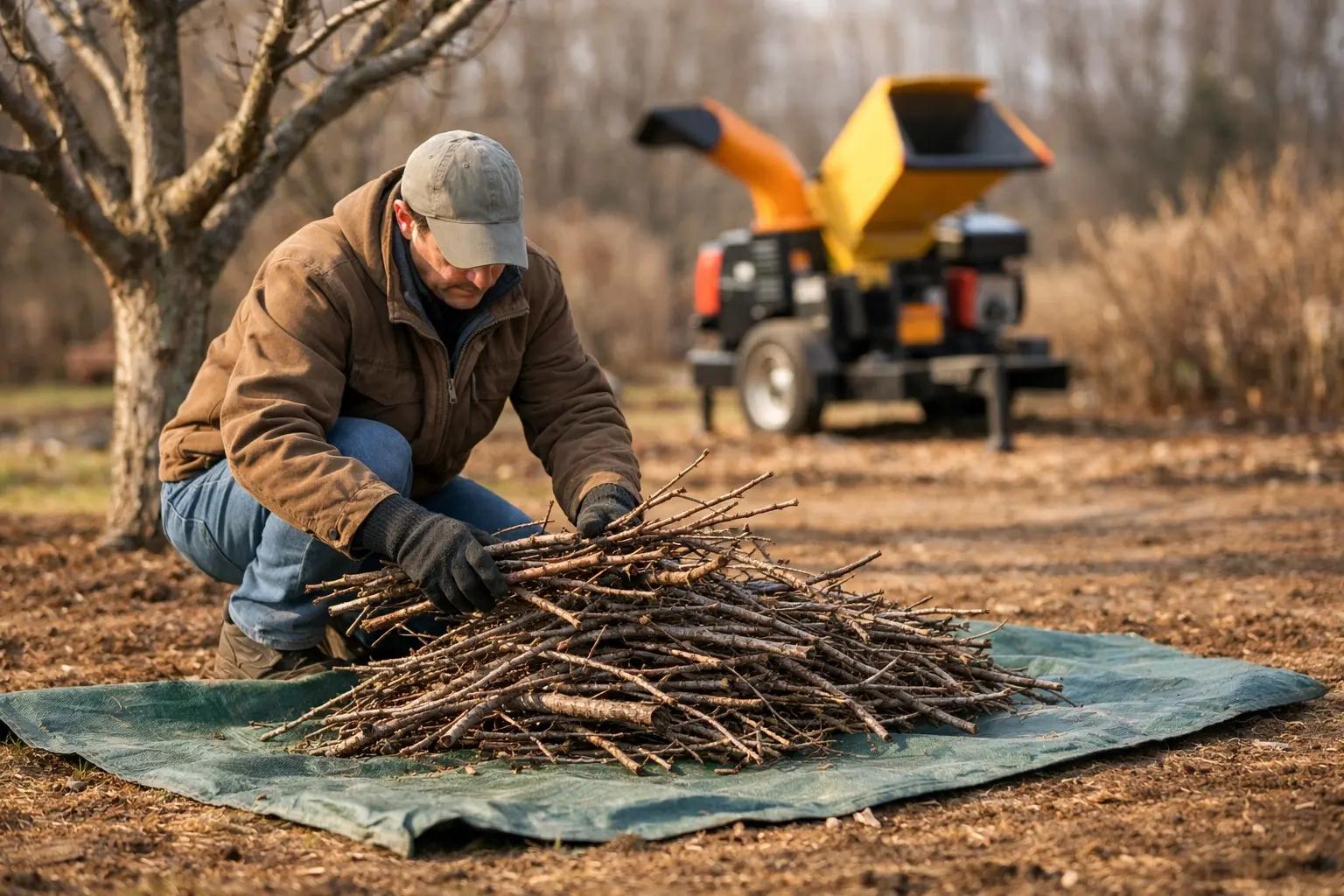 Step 8 of How to Prune Fruit Trees: Clean Up and Dispose of Clippings
