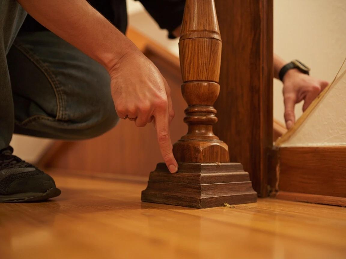 Step 1 of How to Repair a Loose Stair Railing: Diagnose the Source of the Wobble