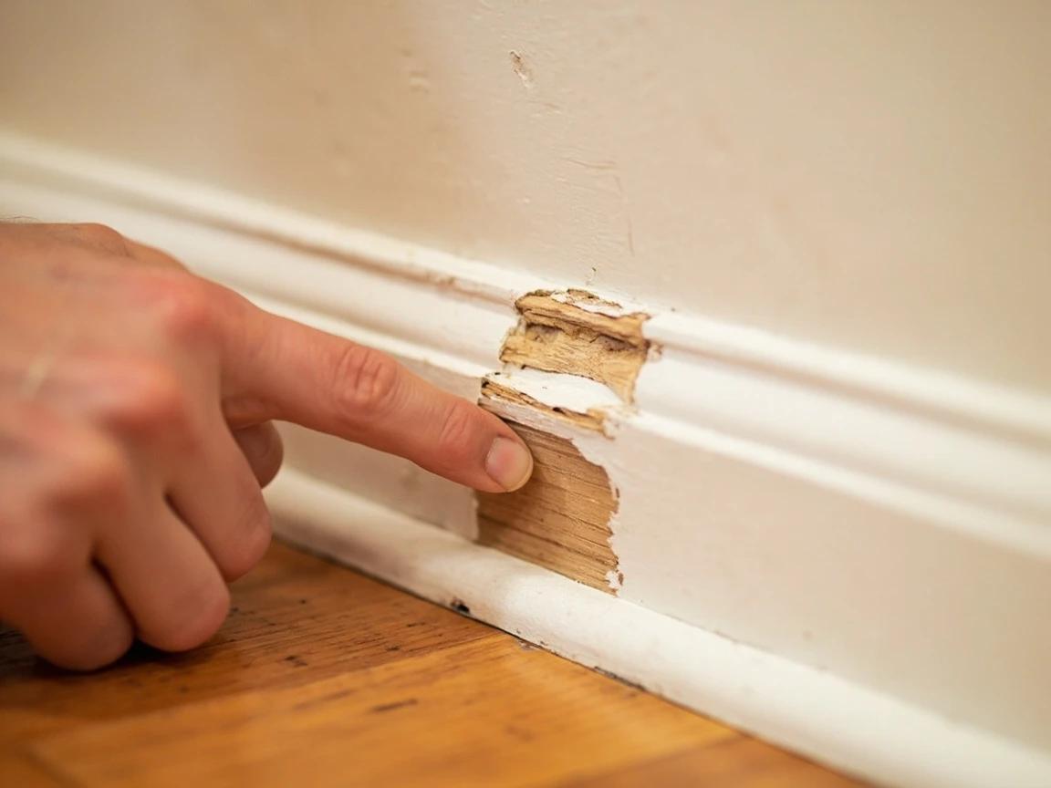 Step 1 of How to Repair Damaged Baseboard Trim: Assess the Damage and Choose Your Repair Method