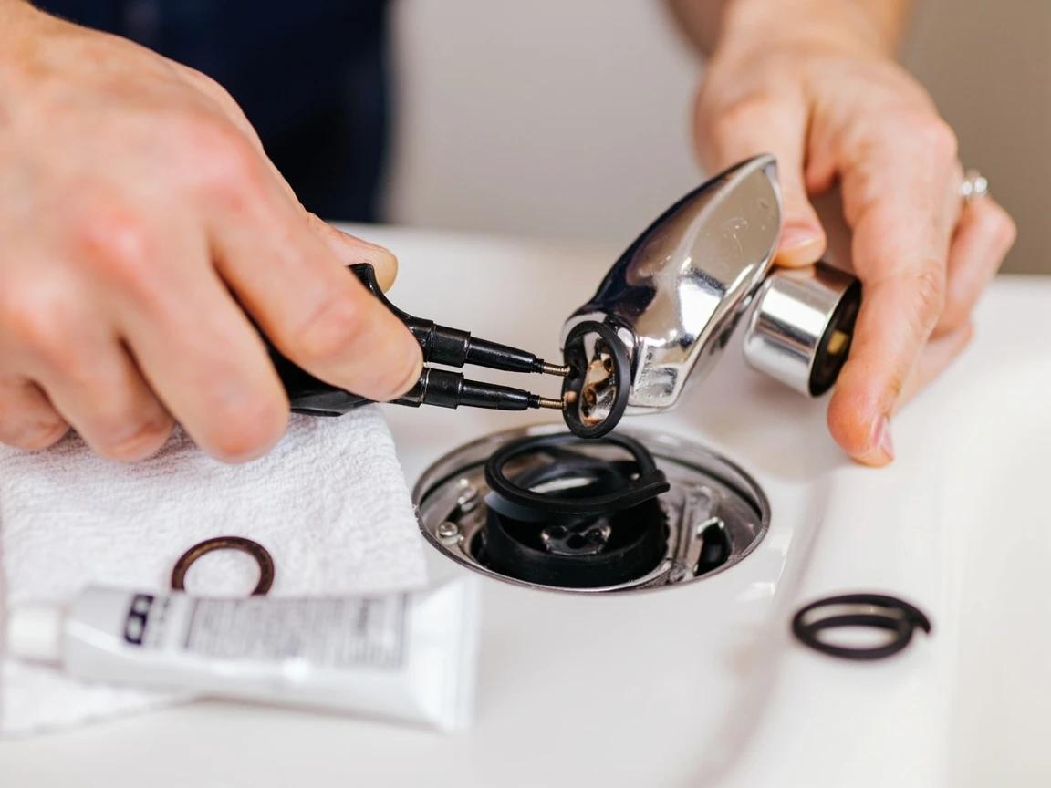 Step 5 of How to Repair a Shower Diverter Valve: Replace the Washer, O-Ring, or Seat Spring