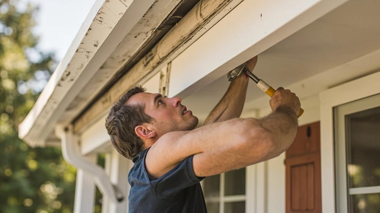 How to Repair a Soffit or Fascia Board — finished result