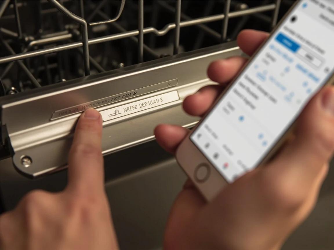 Step 2 of How to Replace a Dishwasher Door Seal: Find Your Model Number and Order the OEM Gasket