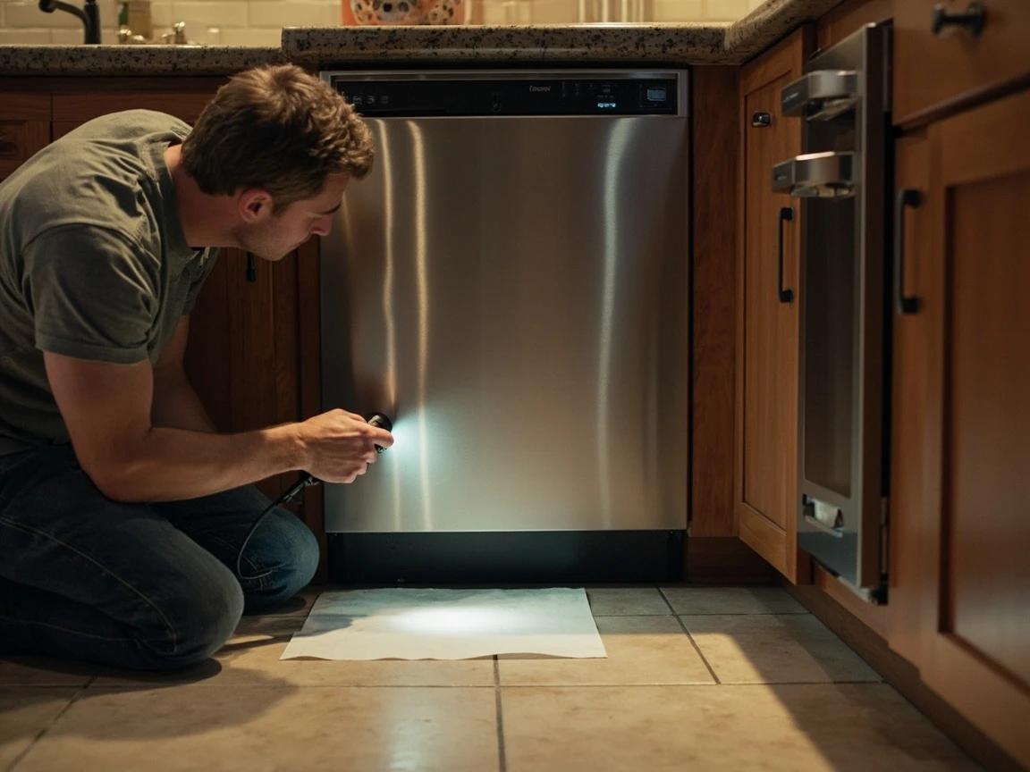 Step 9 of How to Replace a Dishwasher Door Seal: Run a Test Cycle and Watch for Leaks