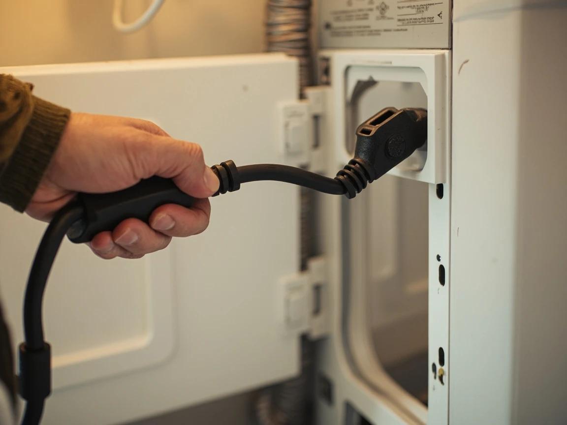 Step 3 of How to Replace a Dryer Belt: Unplug the Dryer and Make Working Room