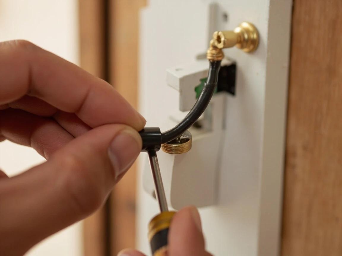 Step 6 of How to Replace a Light Switch: Connect the Hot Wires to the Brass Screws