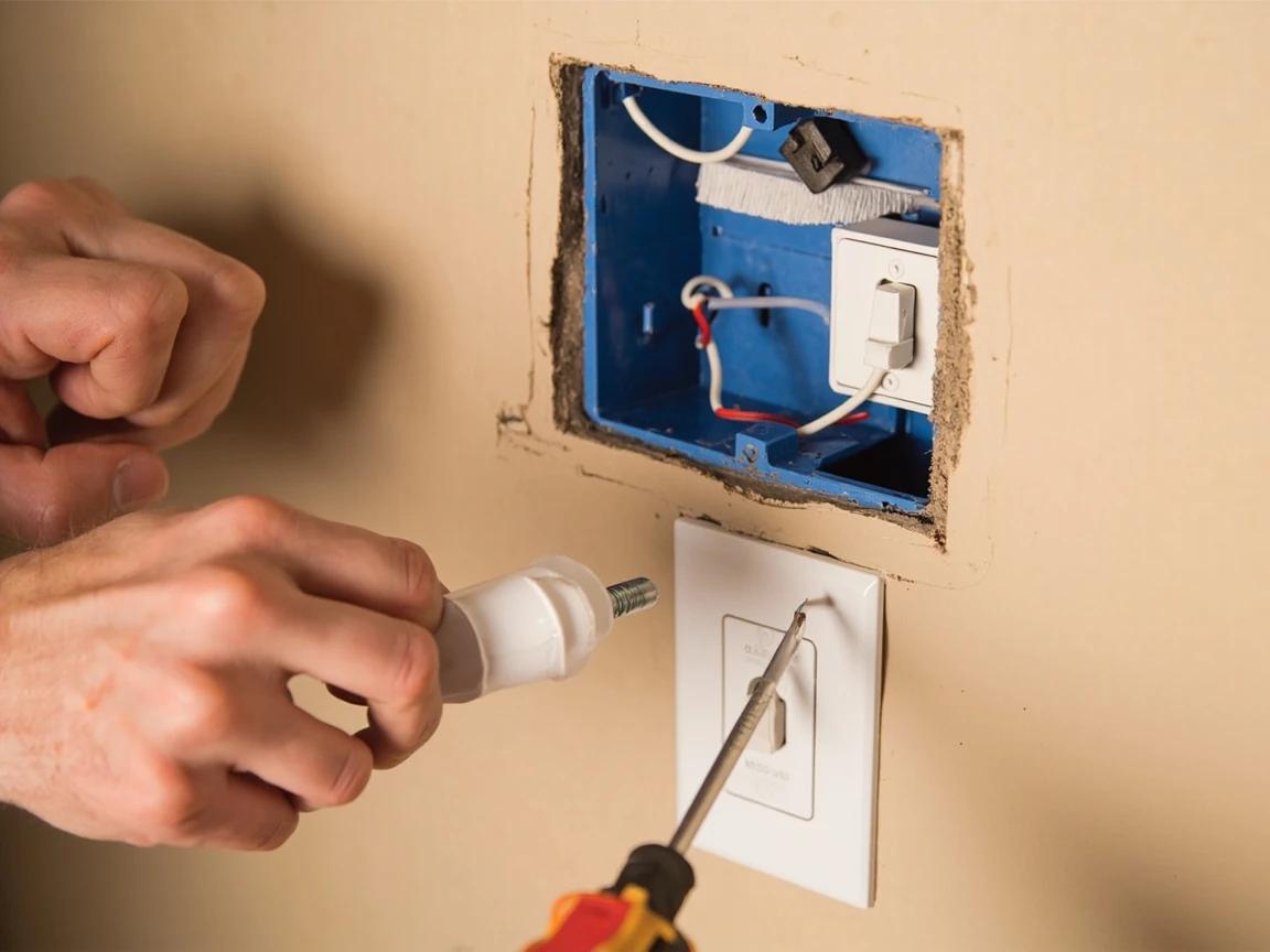 Step 7 of How to Replace a Light Switch: Mount the Switch in the Electrical Box