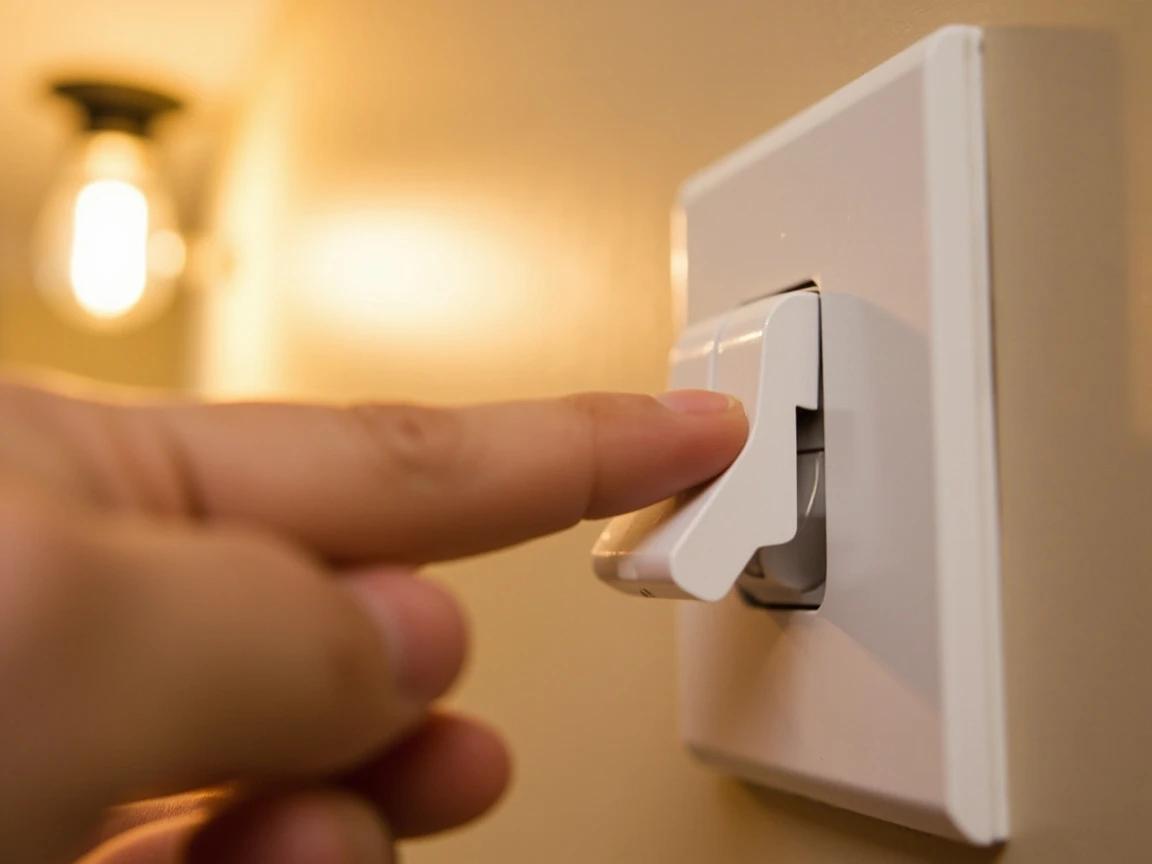 Step 8 of How to Replace a Light Switch: Restore Power and Test the Switch