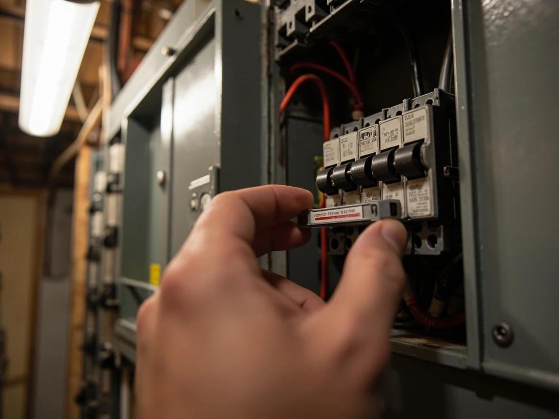 Step 1 of How to Replace a Thermostat (Non-Smart): Turn Off Power at the Circuit Breaker