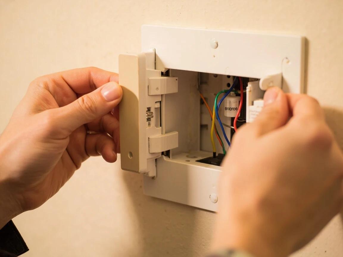 Step 2 of How to Replace a Thermostat (Non-Smart): Remove the Old Thermostat Faceplate
