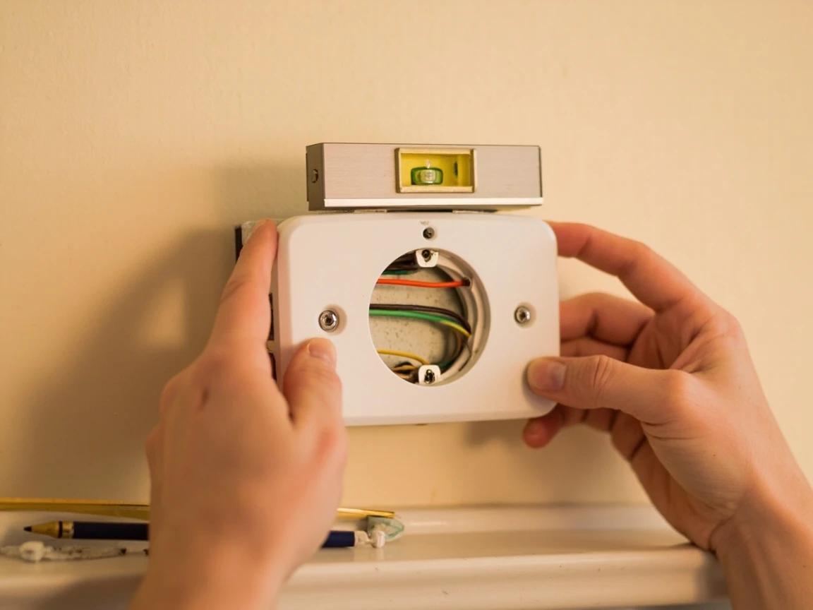 Step 5 of How to Replace a Thermostat (Non-Smart): Mount the New Thermostat Wall Plate