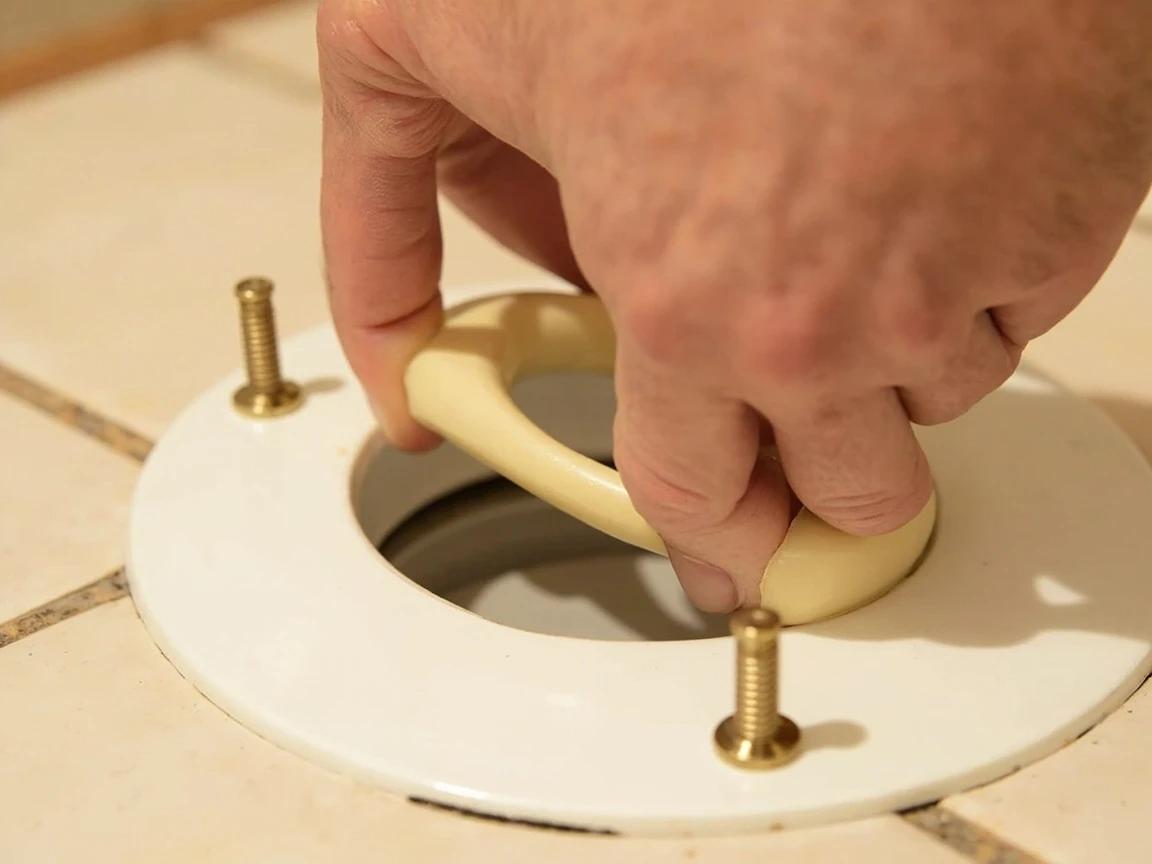 Step 5 of How to Install or Replace a Toilet: Set the New Wax Ring or Waxless Seal