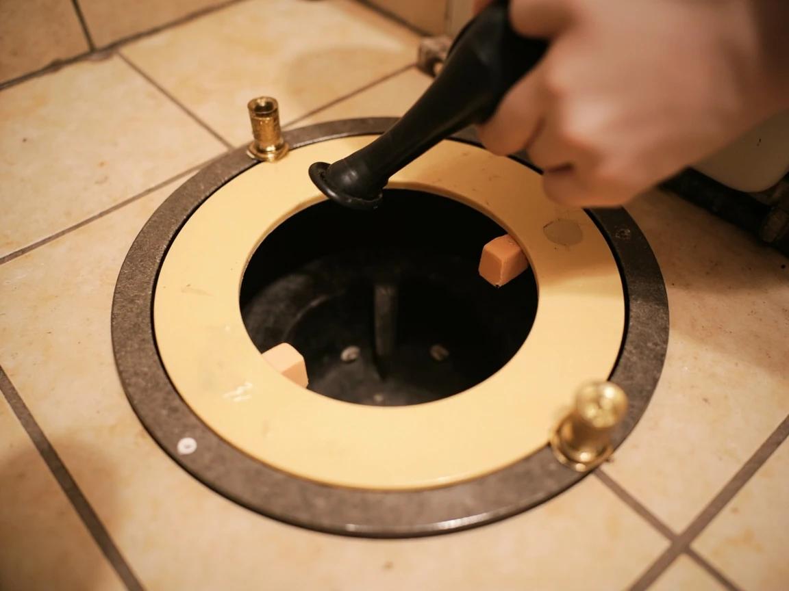 Step 6 of How to Replace a Toilet Wax Ring: Install New Closet Bolts and Position the Wax Ring