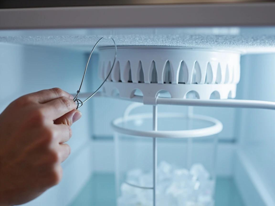 Step 2 of How to Replace a Refrigerator Water Filter: Turn Off the Ice Maker