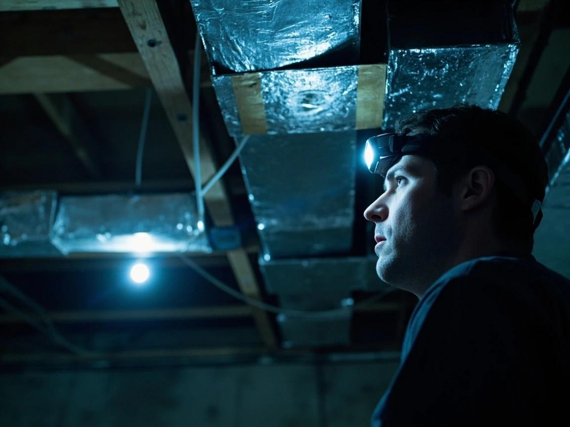 Step 1 of How to Seal and Insulate Ductwork: Turn Off the HVAC System and Inspect the Ducts