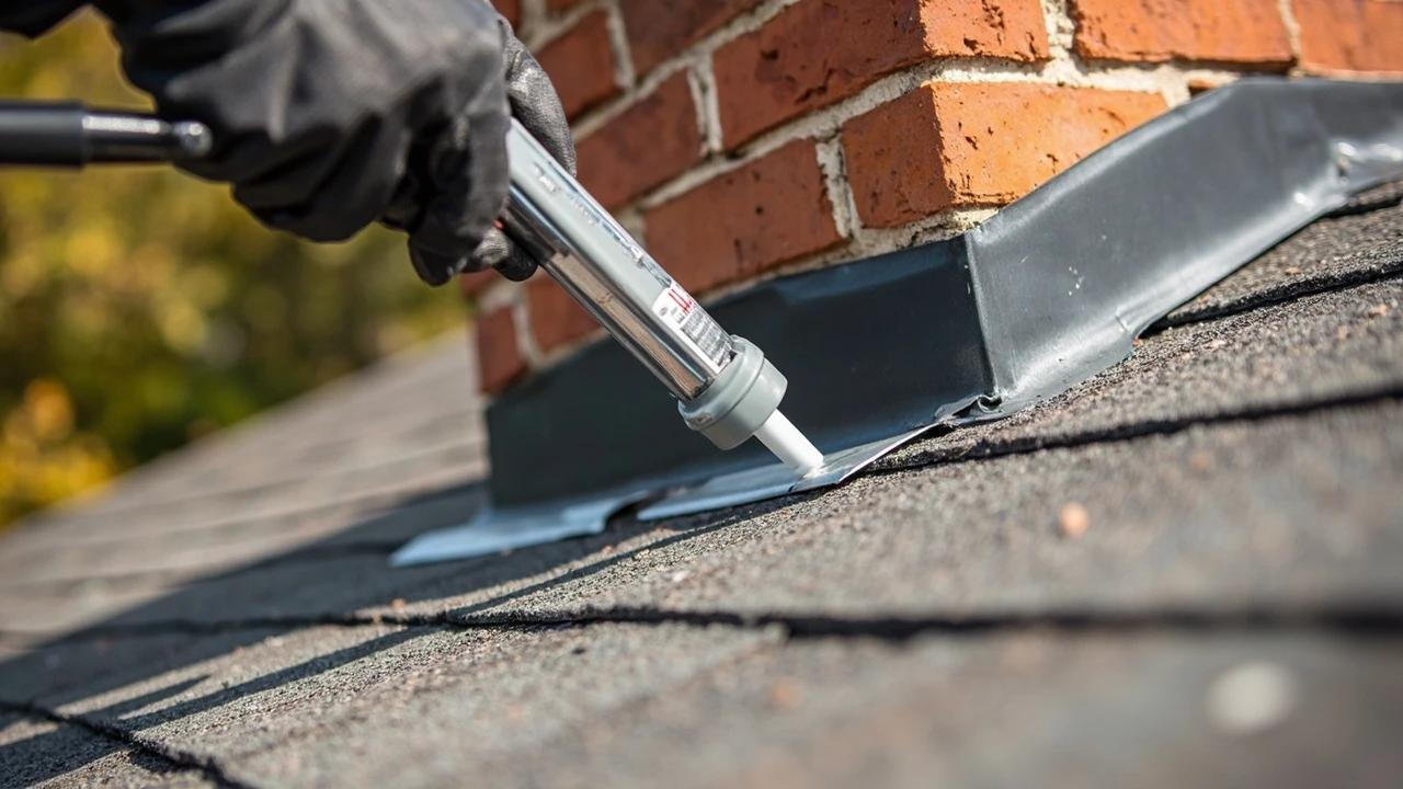 How to Seal Roof Flashing Leaks — finished result