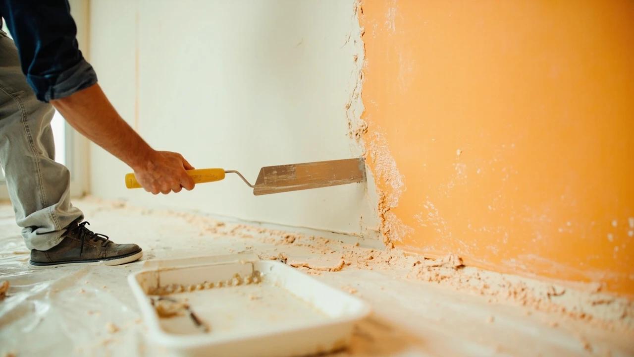 How to Skim Coat a Textured Wall Smooth — finished result