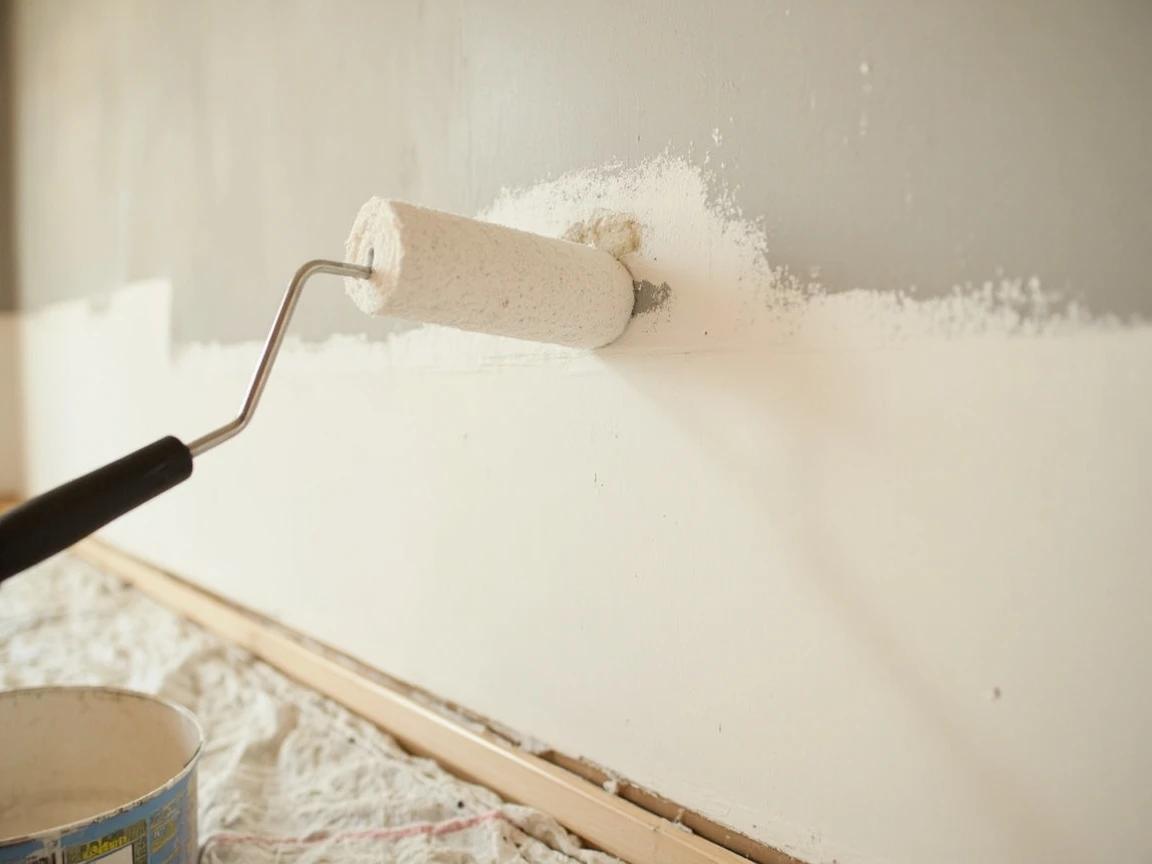 Step 9 of How to Tape and Mud a Drywall Seam: Prime Before You Judge — Then Touch Up