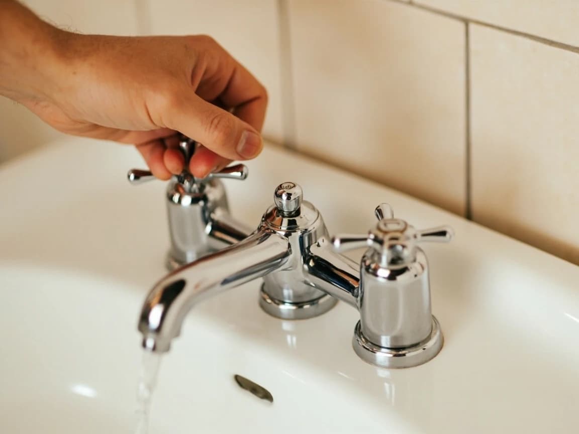 Step 5 of How to Thaw Frozen Pipes Safely: Open the Faucet and Leave It Open