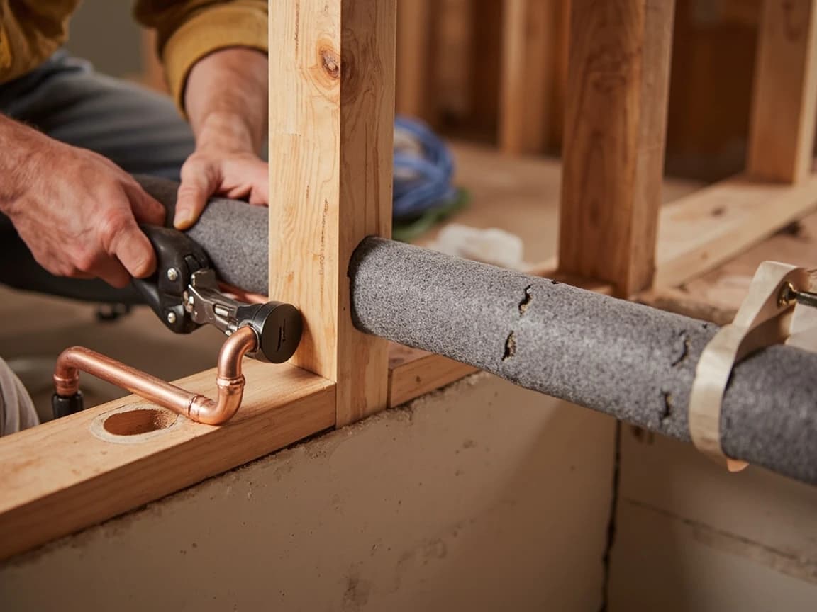 Step 9 of How to Thaw Frozen Pipes Safely: Stop It Freezing Again the Same Night