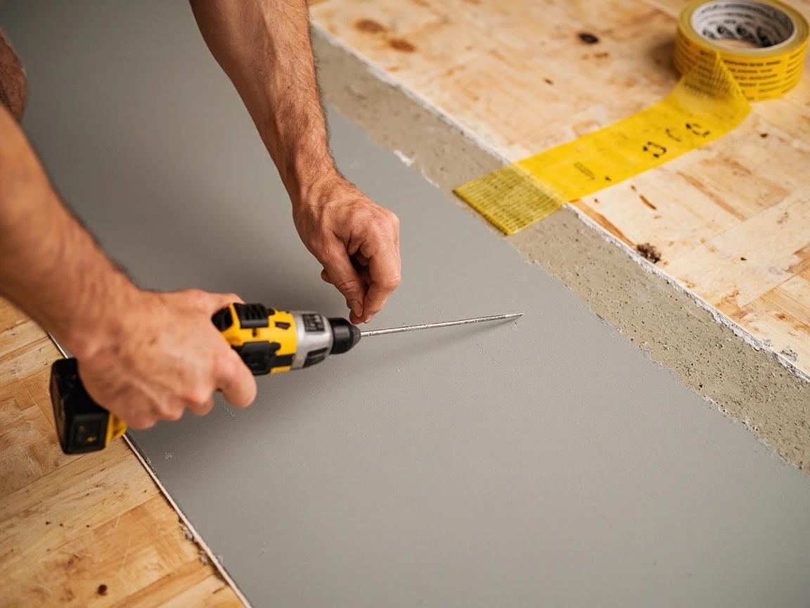 Step 2 of How to Tile a Floor: Install Backer Board or an Uncoupling Membrane