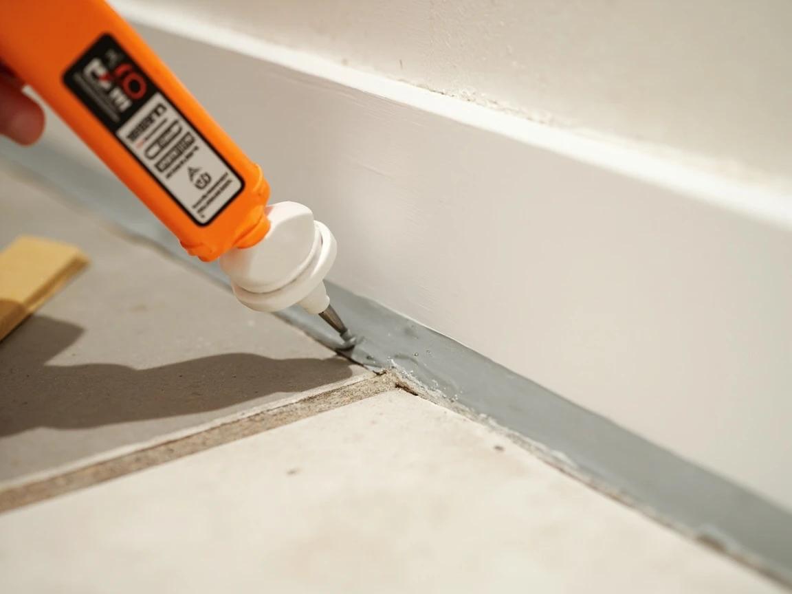 Step 9 of How to Tile a Floor: Caulk the Edges, Then Seal the Grout