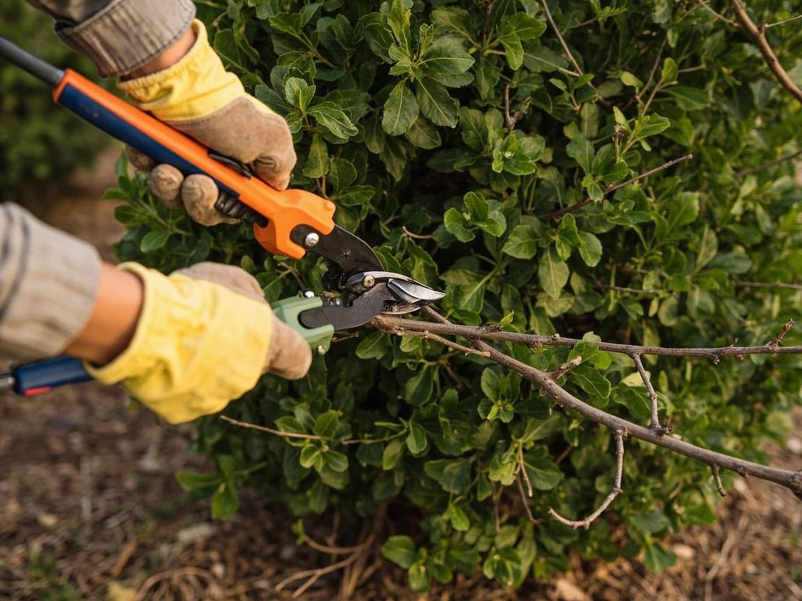 Step 4 of How to Transplant a Shrub Without Killing It: Prune the Shrub to Reduce Transplant Stress