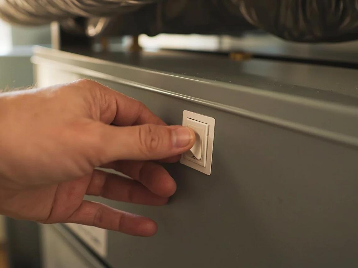 Step 3 of How to Troubleshoot a Furnace That Won't Start: Confirm Power — Switch, Breaker, and Blower Door