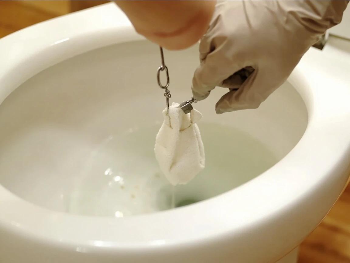 Step 9 of How to Unclog a Toilet Without a Plunger: Last resort: improvise a snake from a wire coat hanger