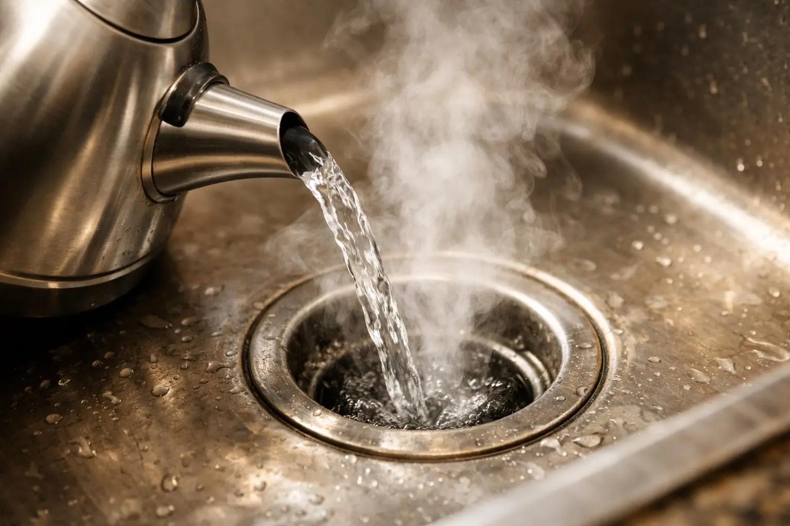 Step 2 of How to Unclog a Drain: Try Boiling Water First