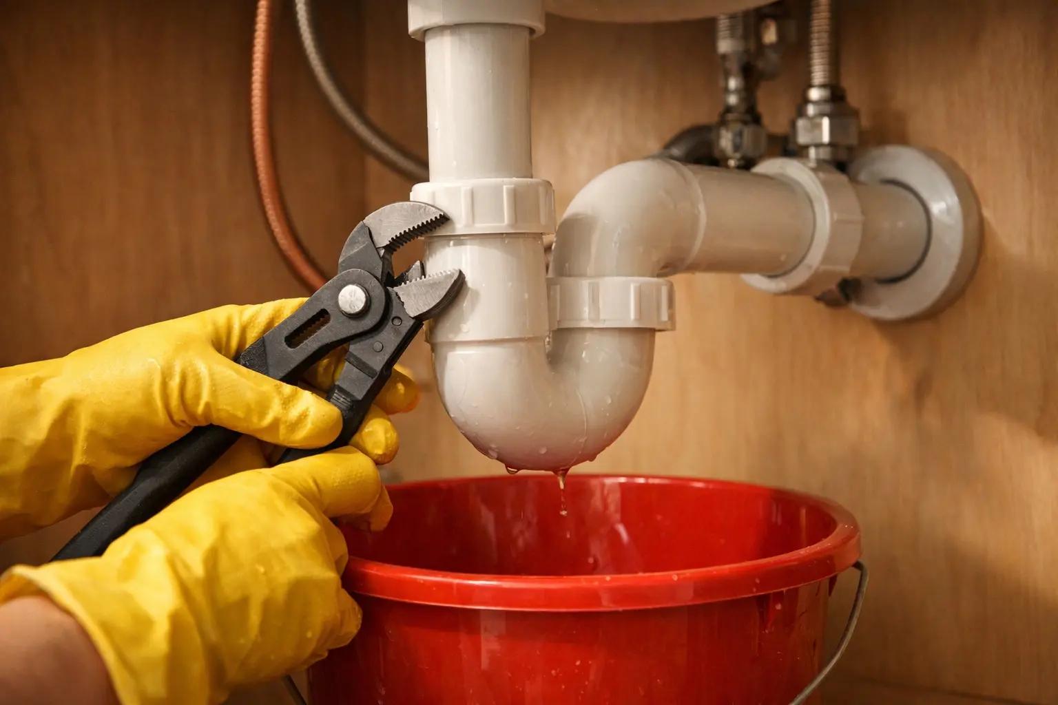 Step 5 of How to Unclog a Drain: Clean the P-Trap