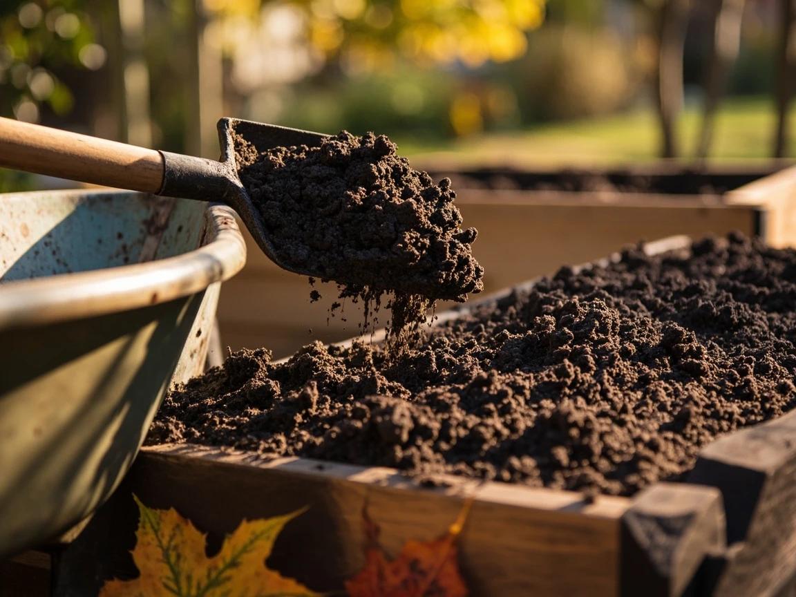 Step 5 of How to Winterize Your Garden: Amend Soil with Compost