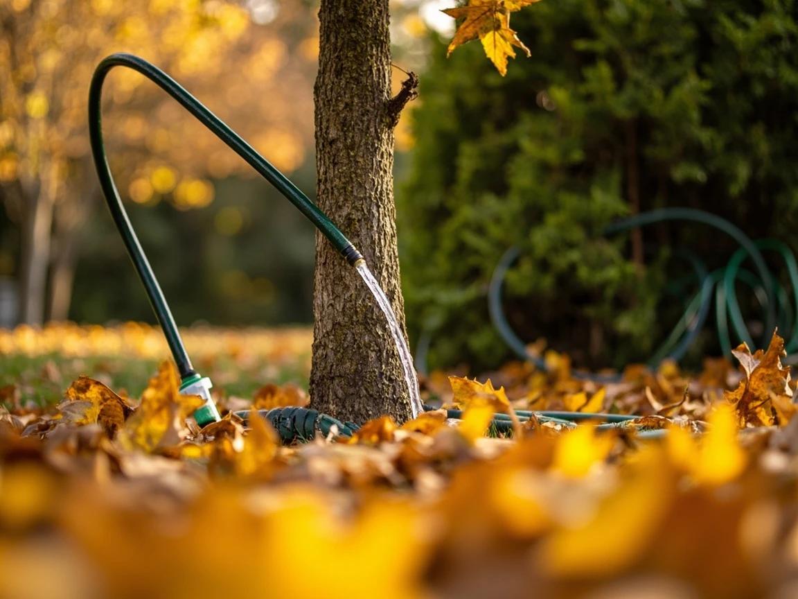Step 7 of How to Winterize Your Garden: Deep-Water Trees, Shrubs, and Evergreens