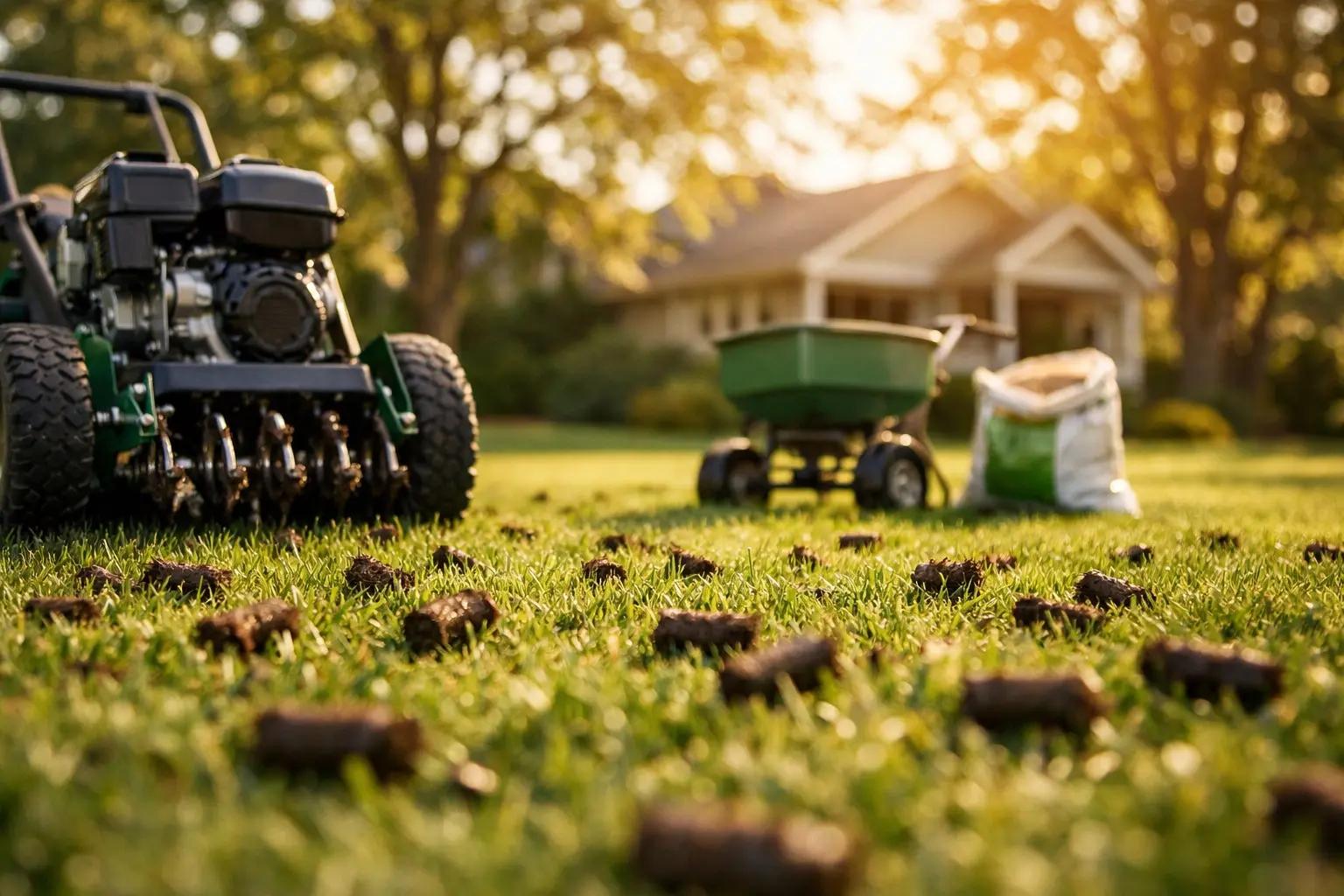 How to Aerate and Overseed a Lawn — finished result