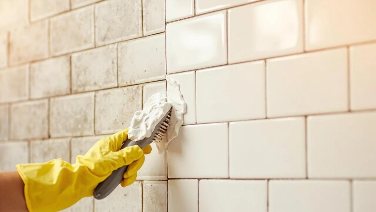 How to Clean and Seal Bathroom Grout โ finished result