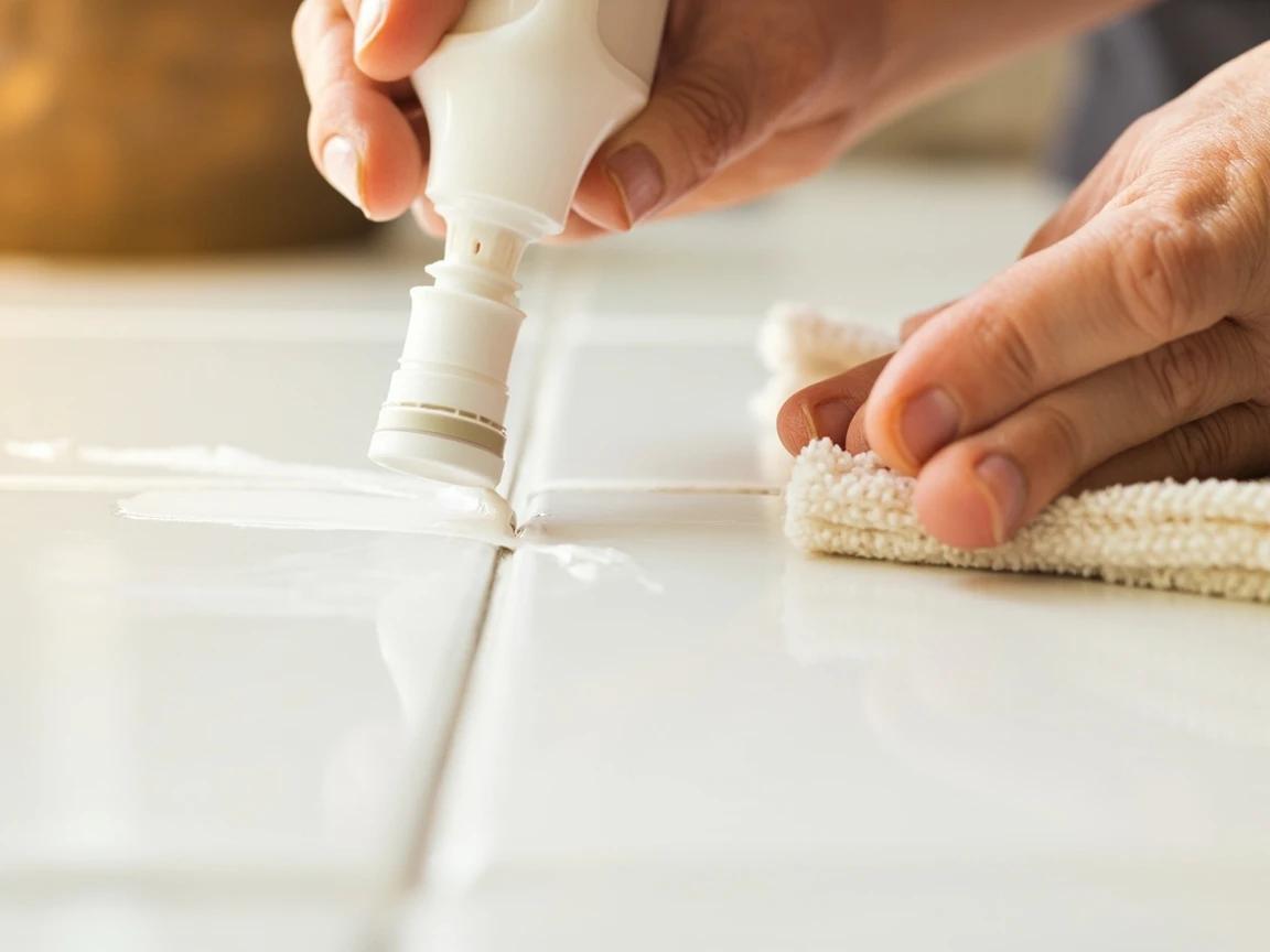 Step 8 of How to Clean and Seal Bathroom Grout: Apply a penetrating sealer, one section at a time