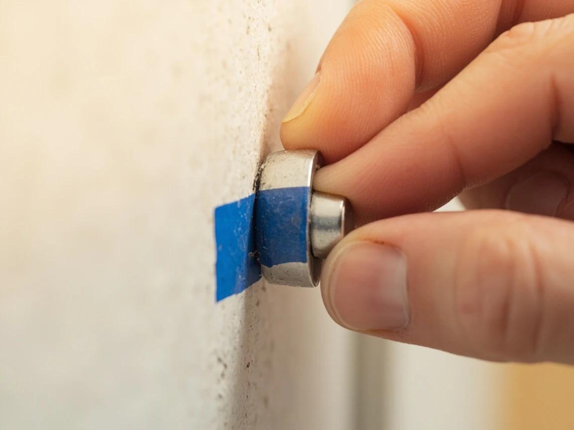 Step 3 of How to Find a Stud Without a Stud Finder: Hunt for screws with a strong magnet