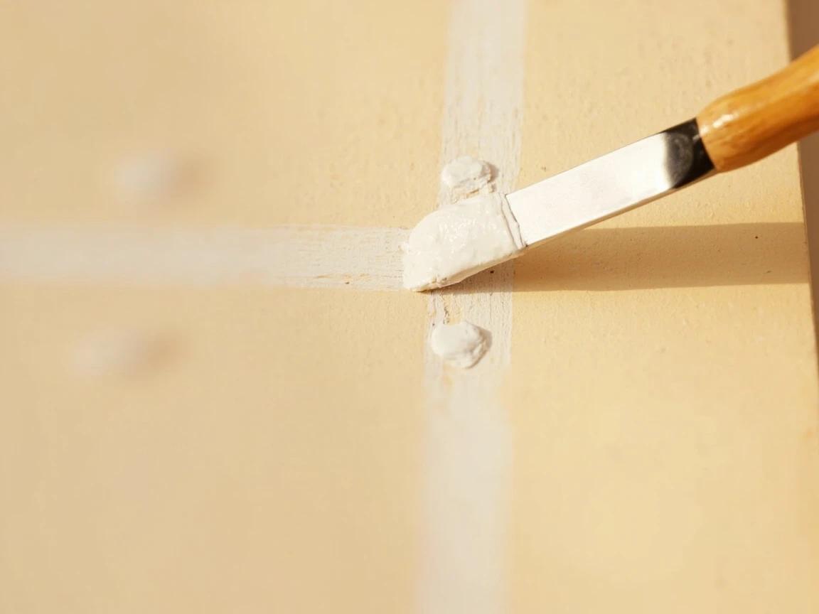 Step 6 of How to Fix a Nail Pop or Screw Pop in Drywall: Fill everything in two thin coats