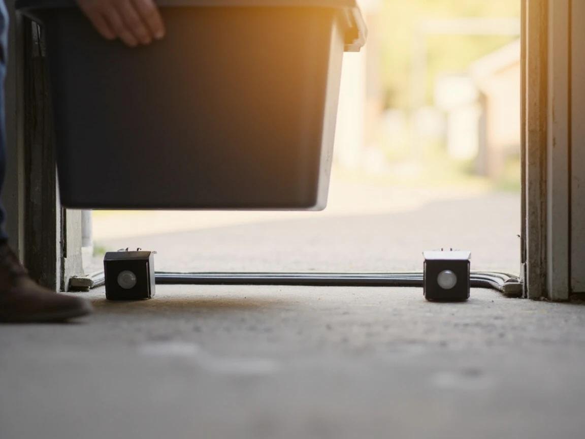 Step 5 of How to Fix Garage Door Sensors That Block Closing: Clear the Beam Path and Rule Out Sun Glare