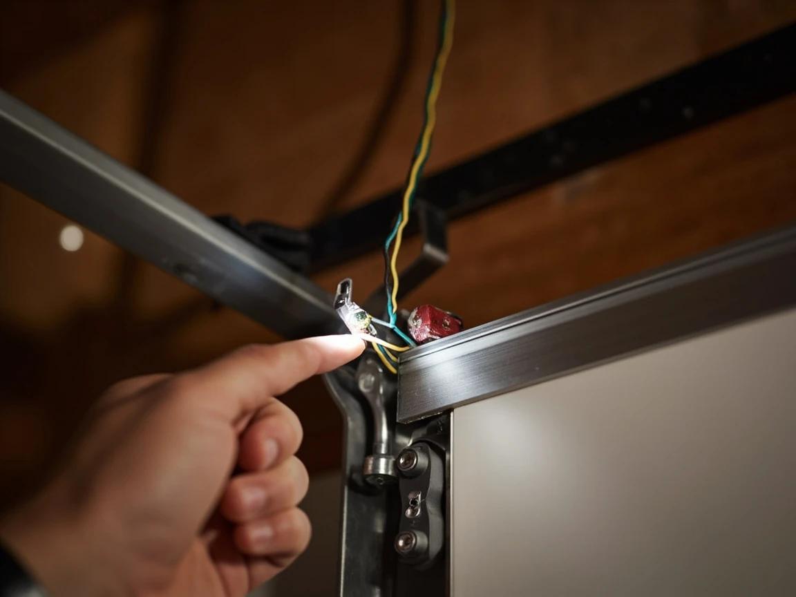 Step 7 of How to Fix Garage Door Sensors That Block Closing: Inspect and Fix the Low-Voltage Wiring