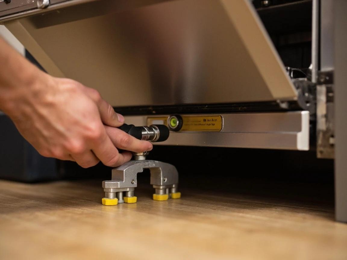 Step 4 of How to Install a Dishwasher: Level the Dishwasher