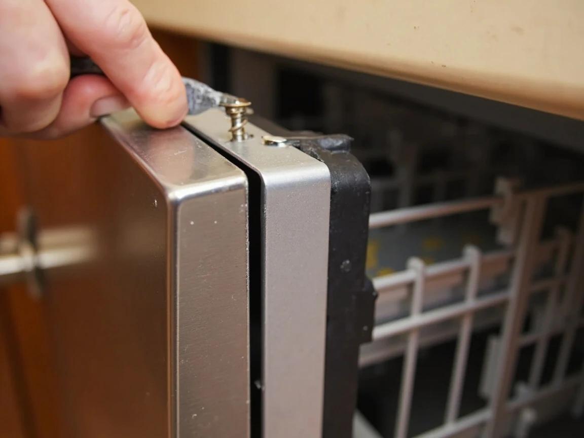 Step 8 of How to Install a Dishwasher: Secure the Dishwasher to the Counter