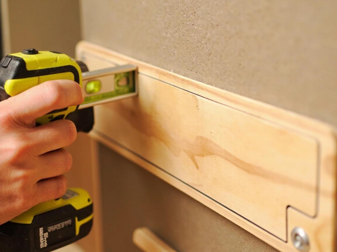Step 3 of How to Install a Tile Backsplash: Snap a Level Line and Screw On a Ledger Board
